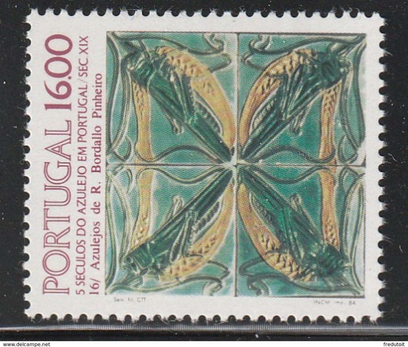 PORTUGAL - N°1622 ** (1984) AZULEJO  (XVI) - Unused Stamps