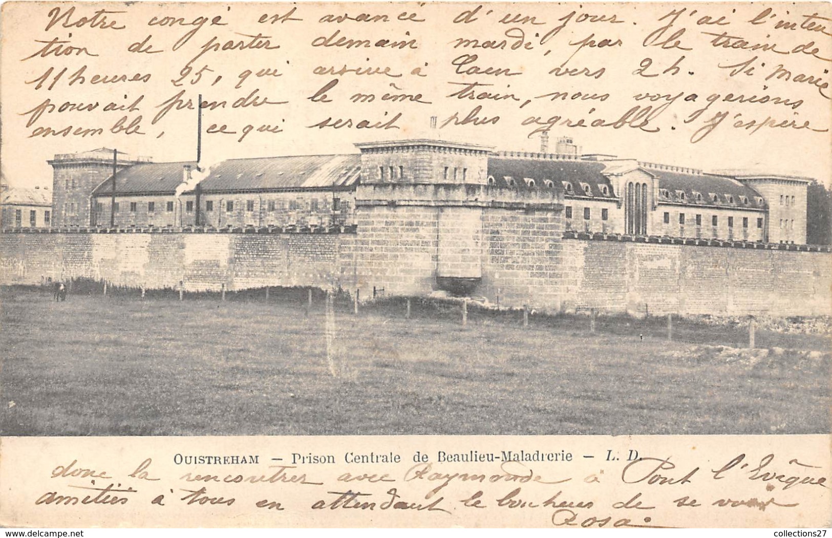 14-OUISTREHAM- PRISON CENTRALE DE BEAULIEU-MALADRERIE - Ouistreham