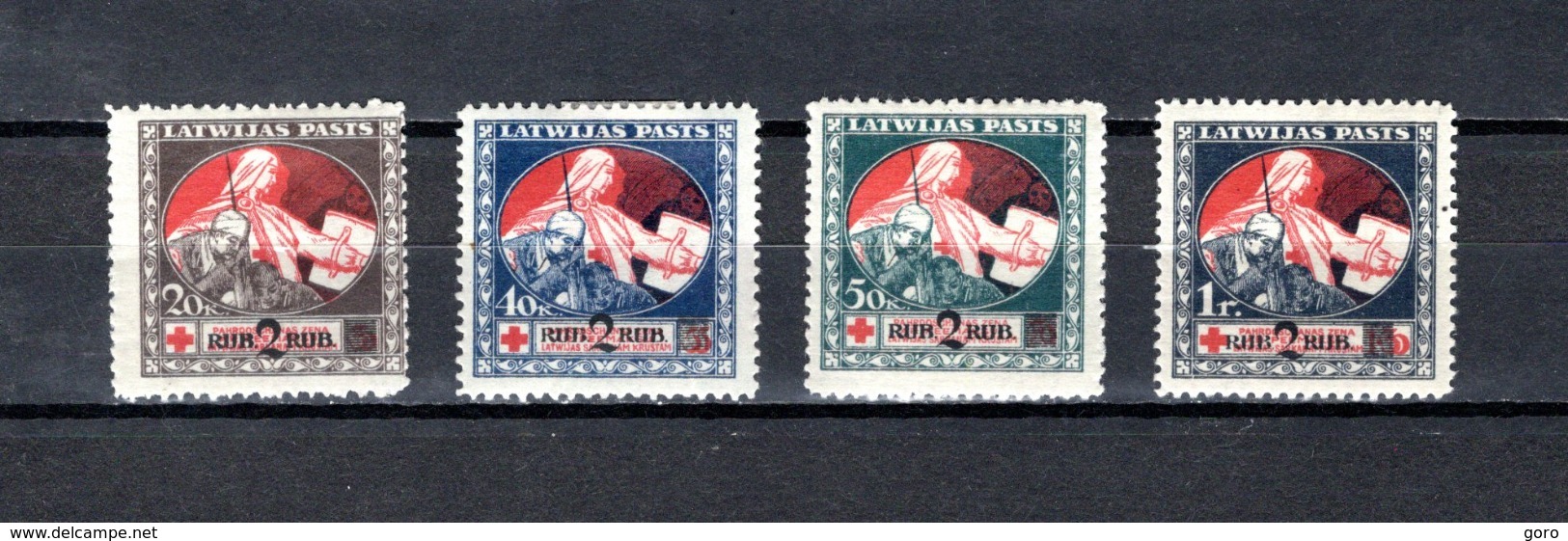 Letonia   1921  .-   Y&T  Nº   75/78   ** - Latvia