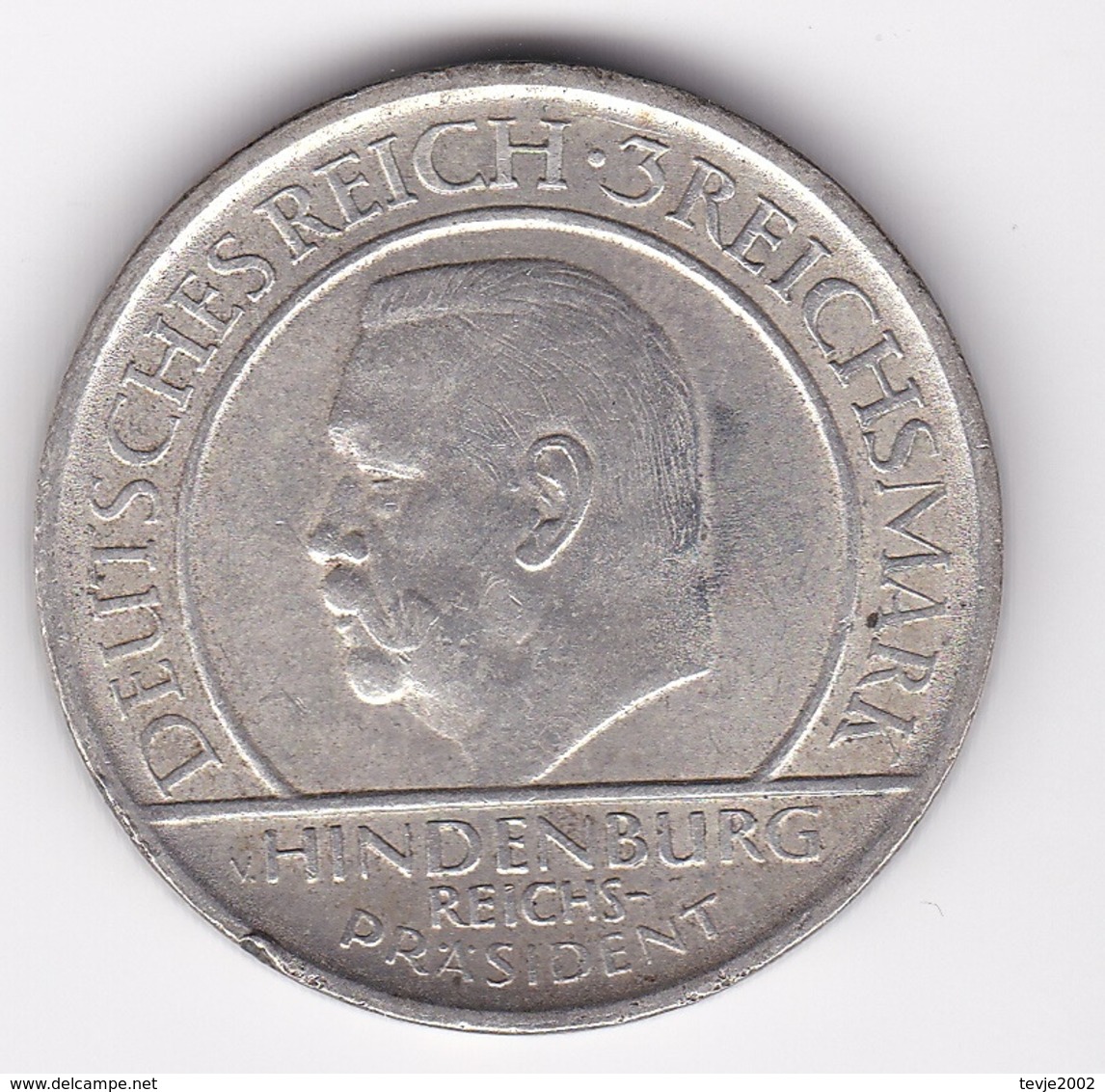 Nb_ Deutsches Reich - 3 Reichsmark - 1929 A - Weimarer Verfassung Hindenburg (12) - 3 Mark & 3 Reichsmark