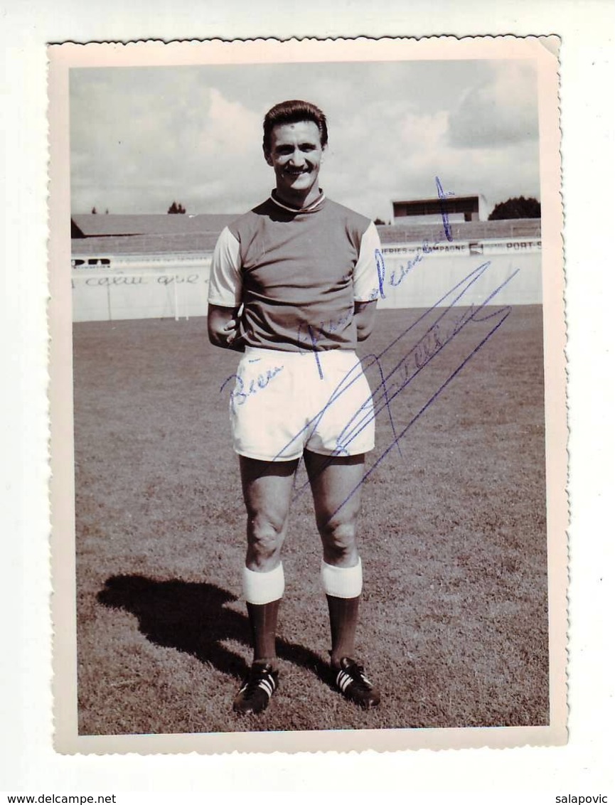 Stade De Reims, Raymond Kaelbel  FOOTBALL CALCIO,  Authograph - Authographs