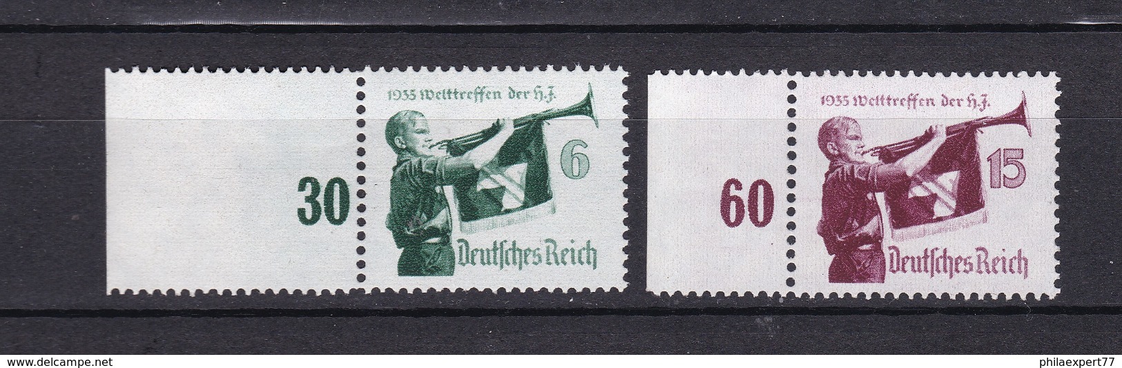 Deutsches Reich - 1935 - Michel Nr. 584/585 - SR - Postfrisch - 40 Euro - Nuovi