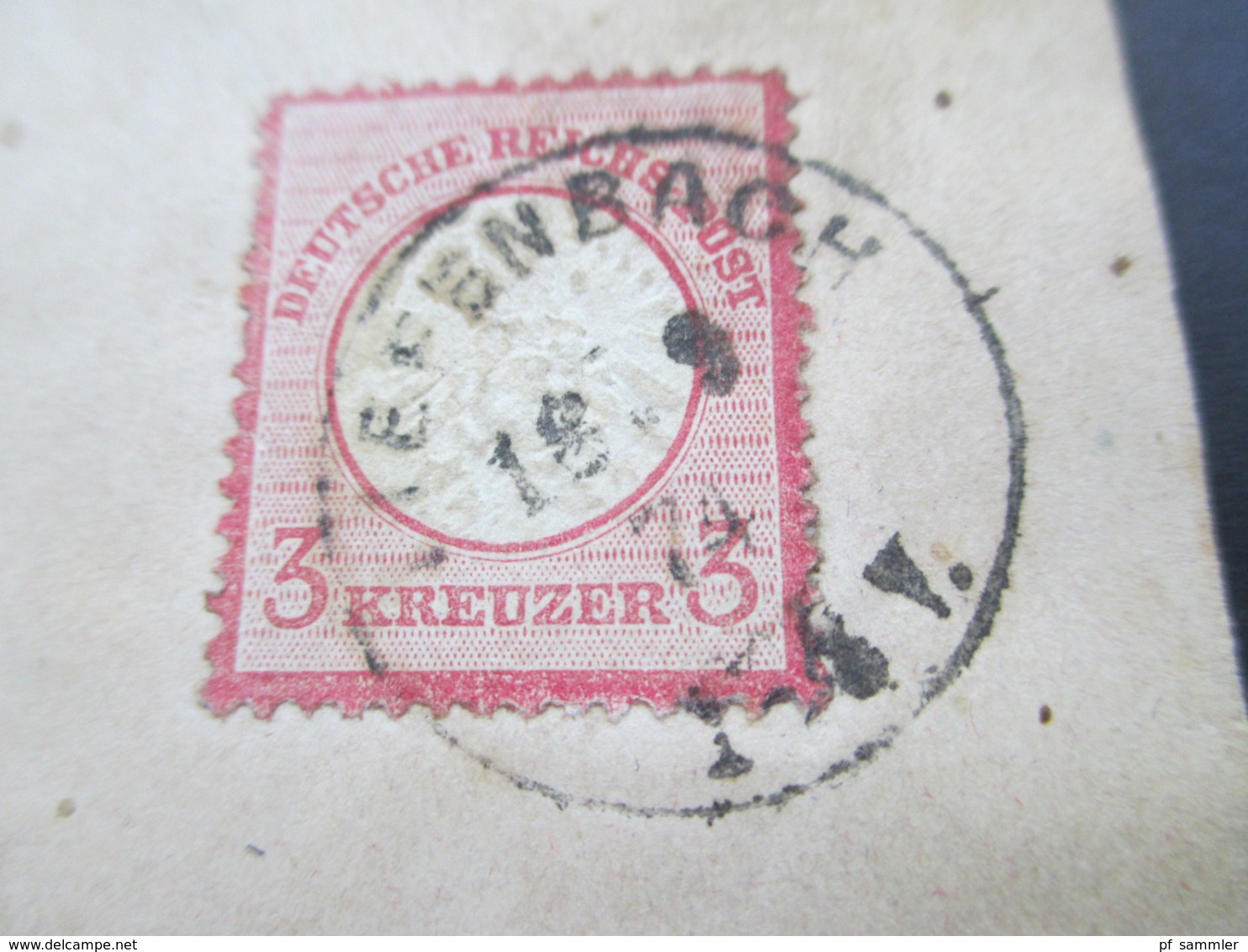 DR Brustschild 1874 Brief Mit Inhalt Stempel K1 Tiefenbach Michel Nr. 25 EF 3 Kreuzer - Lettres & Documents