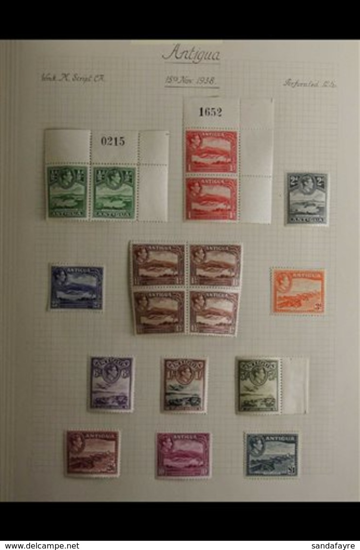 BRITISH WEST INDIES 1936-1952 KGVI SUPERB MINT COLLECTION In An Album, Includes ANTIGUA 1938-51 Set, 1949 Wedding Set, B - Andere & Zonder Classificatie