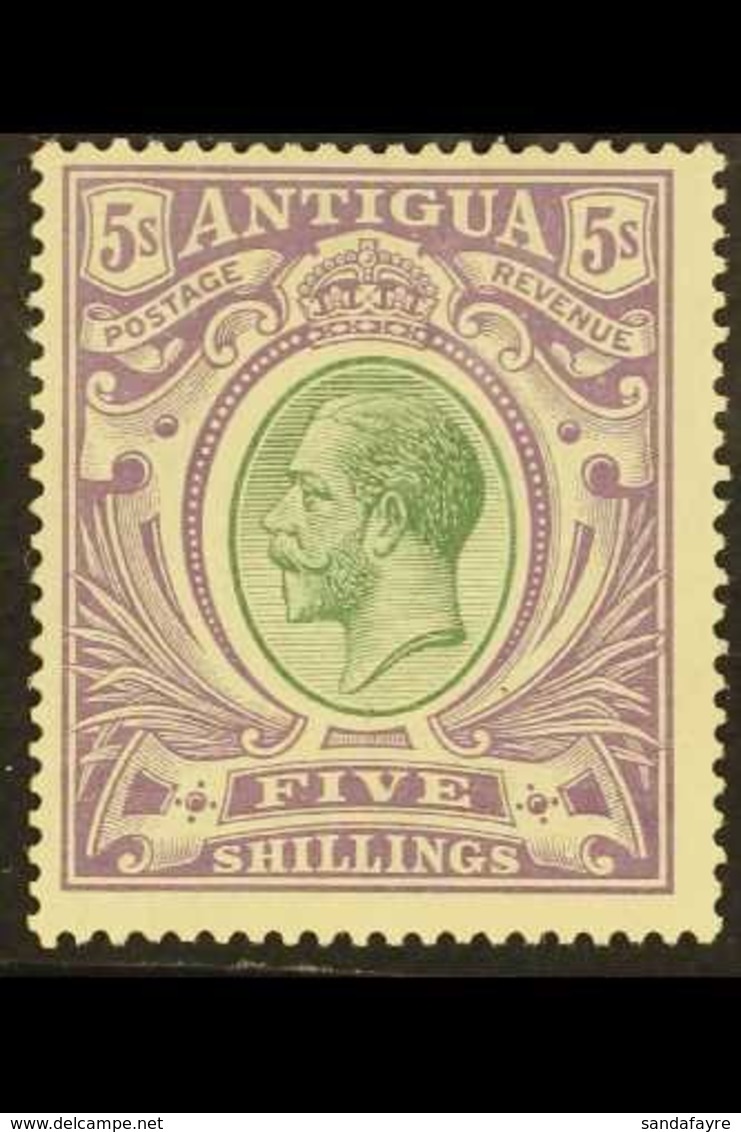 1913 5s Grey-green And Violet, Geo V, SG 51, Very Fine Mint. For More Images, Please Visit Http://www.sandafayre.com/ite - Other & Unclassified