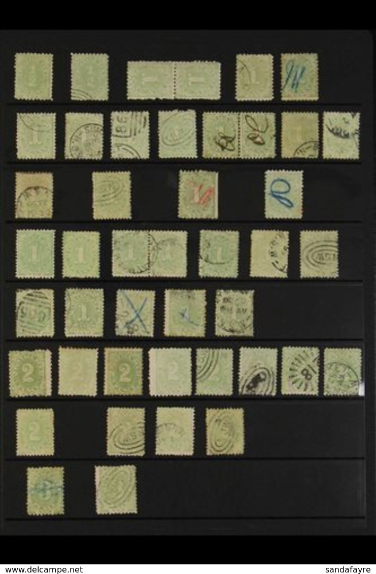 NEW SOUTH WALES POSTAGE DUES  1891-1900 Mint And Used (mainly Used) Collection On Stockleaves. With 1891-97 ½d Mint & Us - Sonstige & Ohne Zuordnung