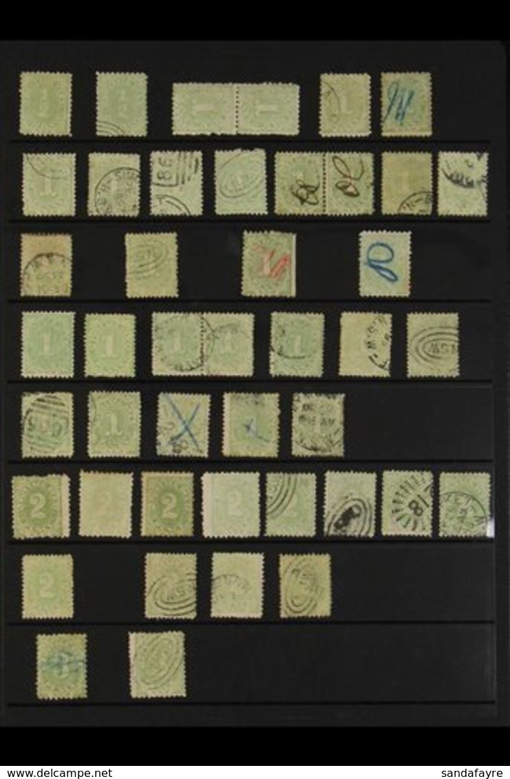 NEW SOUTH WALES POSTAGE DUES  1891-1900 Mint And Used (mainly Used) Collection On Stockleaves. With 1891-97 ½d Mint & Us - Autres & Non Classés