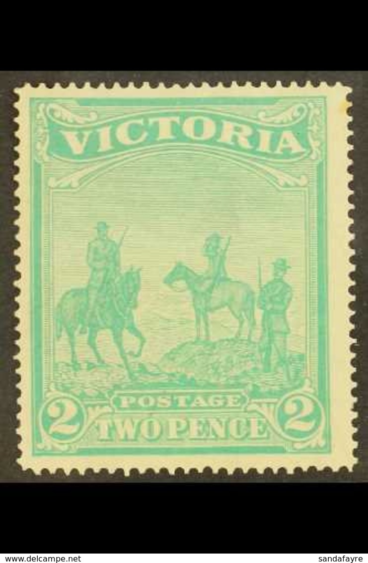 VICTORIA 1900 2d (2s) Emerald Green "War Fund", SG 375, Fine Mint For More Images, Please Visit Http://www.sandafayre.co - Autres & Non Classés