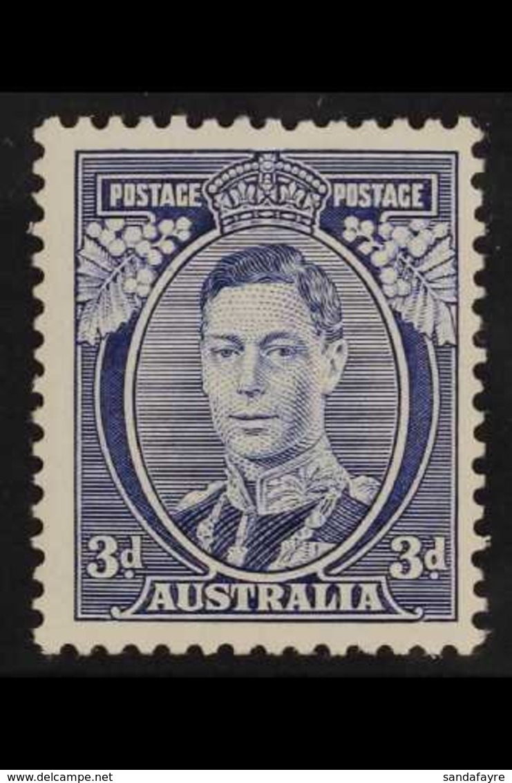 1937-46 3d Blue "KGVI" Die Ia, SG 168b, Never Hinged Mint. For More Images, Please Visit Http://www.sandafayre.com/itemd - Sonstige & Ohne Zuordnung