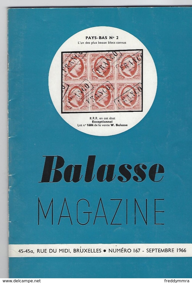 Balasse Magazine N° 167 (1966) - Français (àpd. 1941)