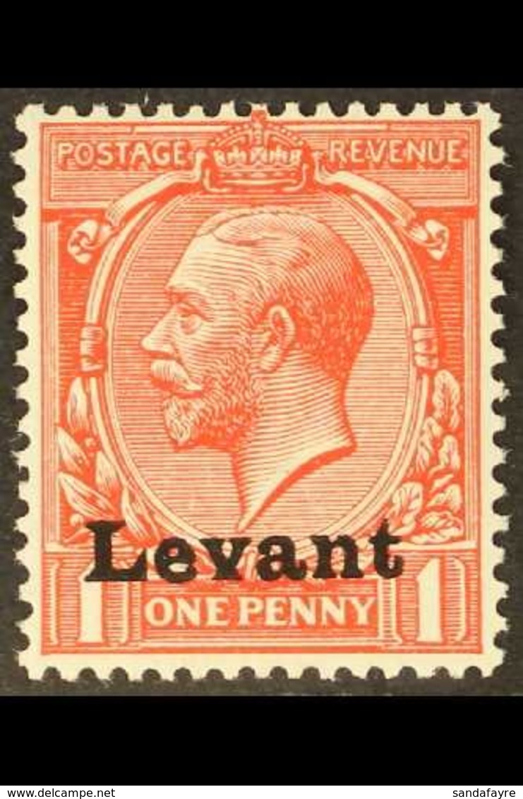 FIELD OFFICE IN SALONICA 1916 1d Scarlet Of Great Britain Overprinted "Levant", SG S2, Fine Mint. For More Images, Pleas - British Levant