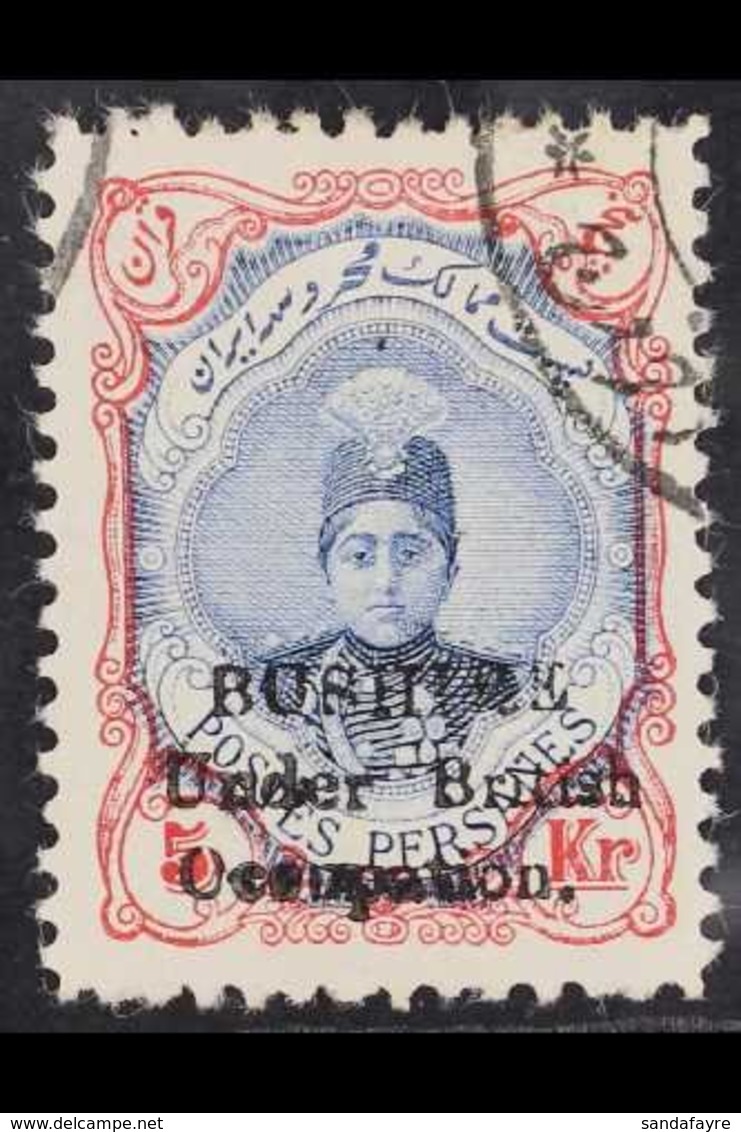 1915 5kr Blue And Red, SG 13, Very Fine Used. For More Images, Please Visit Http://www.sandafayre.com/itemdetails.aspx?s - Irán