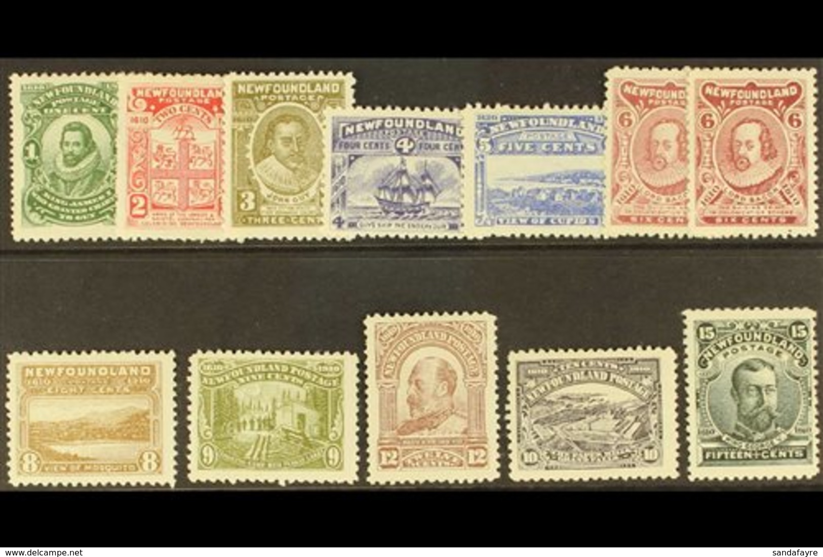 1910 Litho Colonisation Set Complete, Both 6c Claret, SG 95/105, Very Fine Mint. (12 Stamps) For More Images, Please Vis - Autres & Non Classés