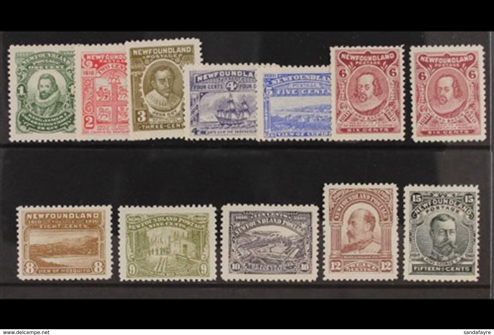 1910 Litho Definitives Set Complete, 2c P12x14, Otherwise All  P12, Includes Both 6c Types, SG 95, 97/105, 100a, 107, Mi - Otros & Sin Clasificación