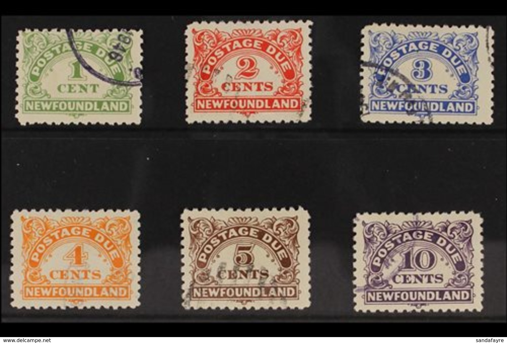 POSTAGE DUE 1939-49 Complete Set, SG D1/D6, Very Fine Used. (6 Stamps) For More Images, Please Visit Http://www.sandafay - Autres & Non Classés