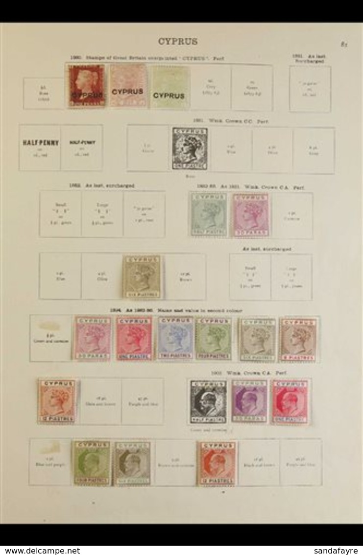 1880-1935 ALL DIFFERENT MINT COLLECTION On "New Ideal" Printed Album Pages. With 1880 GB Overprinted 1d, 2½d And 4d; 188 - Autres & Non Classés