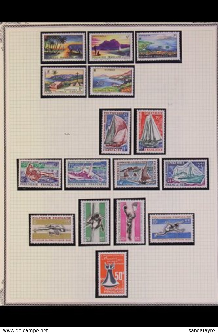 POLYNESIA 1960-1985 A Beautiful, NEVER HINGED MINT "POSTAL ISSUES" COLLECTION Presented In Mounts On Album Pages. Mainly - Other & Unclassified