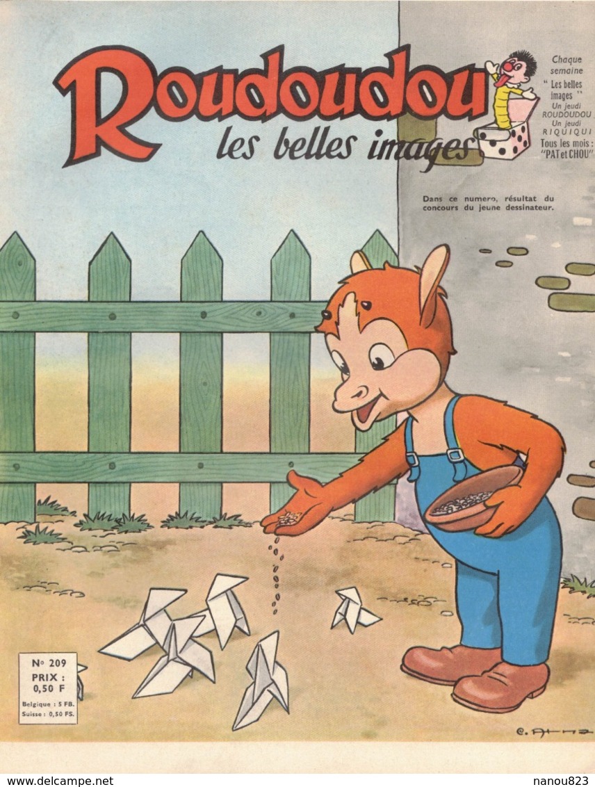 ROUDOUDOU LES PLUS BELLES IMAGES N° 209 FEVRIER 1964 AVEC RARE SUPPLEMENT UN JEUDI ROUDOUDOU UN JEUDI RIQUIQUI COCOTTES - Autres & Non Classés