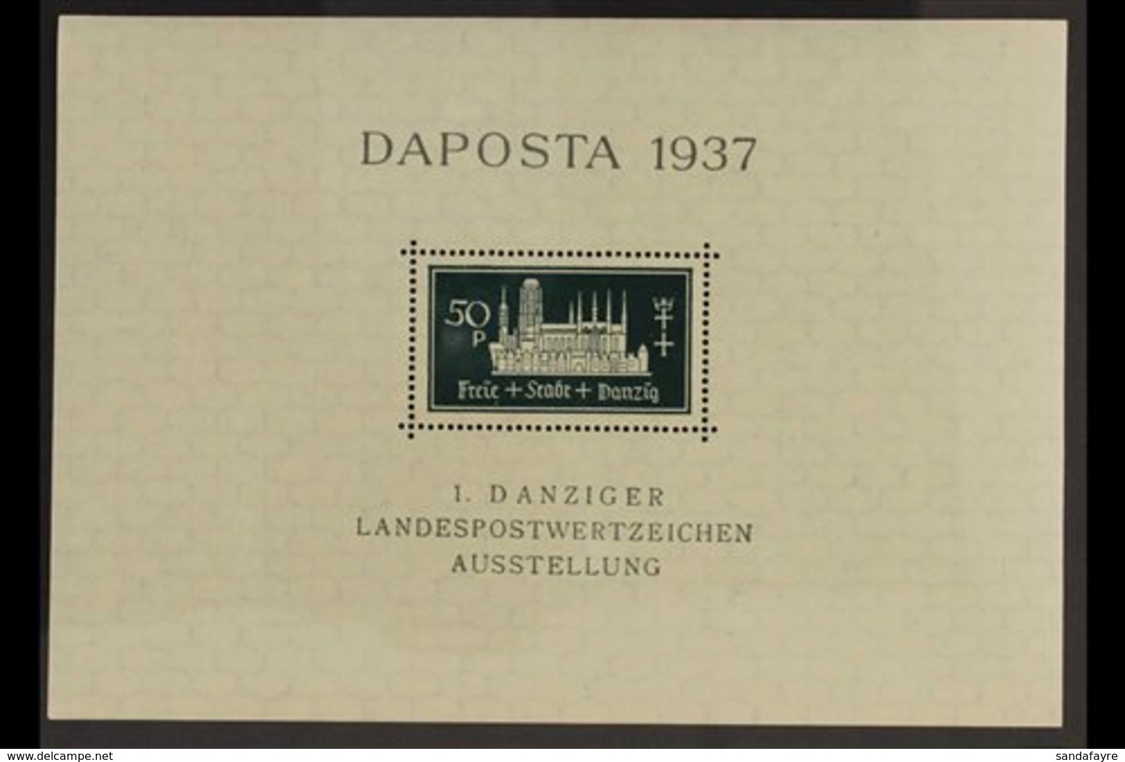 1937 DAPOSTA Mini-sheets all Four Shades, Michel Bl 1a/b & 2a/b, Never Hinged Mint, Fresh. (4 M/S's) For More Images, Pl - Otros & Sin Clasificación