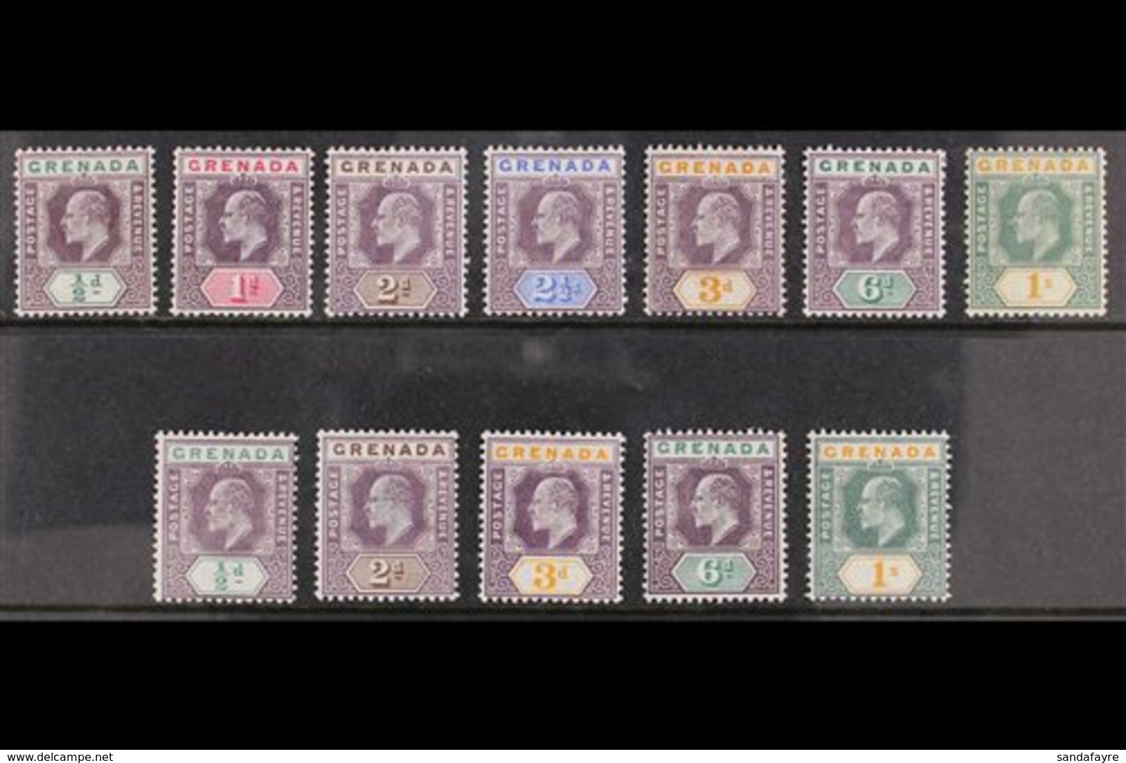 1902-06 KING EDWARD VII All Different Fine Mint Group With 1902 (wmk Crown CA) Set Complete To 1s, Plus 1904-06 (wmk Mul - Granada (...-1974)