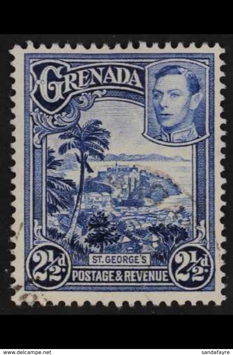 1938-50 2½d Bright Blur Perf 12½ X 13½, SG 157a, Very Fine Used For More Images, Please Visit Http://www.sandafayre.com/ - Granada (...-1974)