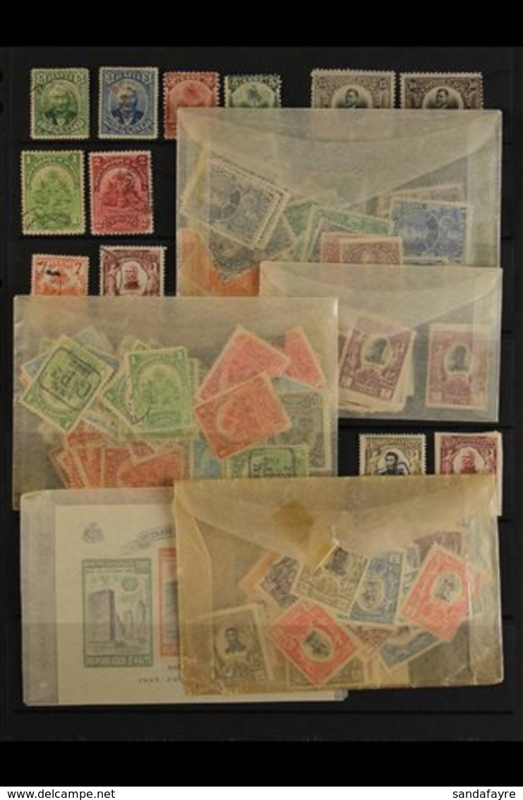 MAGNIFICENT MISCELLANY 1880's-1970's UNCHECKED ACCUMULATION. We See A Box Filled With Mint, Nhm & Used Unchecked, All Pe - Haïti