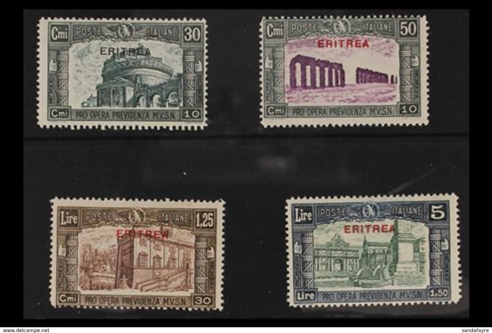 ERITREA 1930 Third National Defence Set (Sass. S. 38, SG 166/69), Lightly Hinged Mint. (4 Stamps) For More Images, Pleas - Sonstige & Ohne Zuordnung