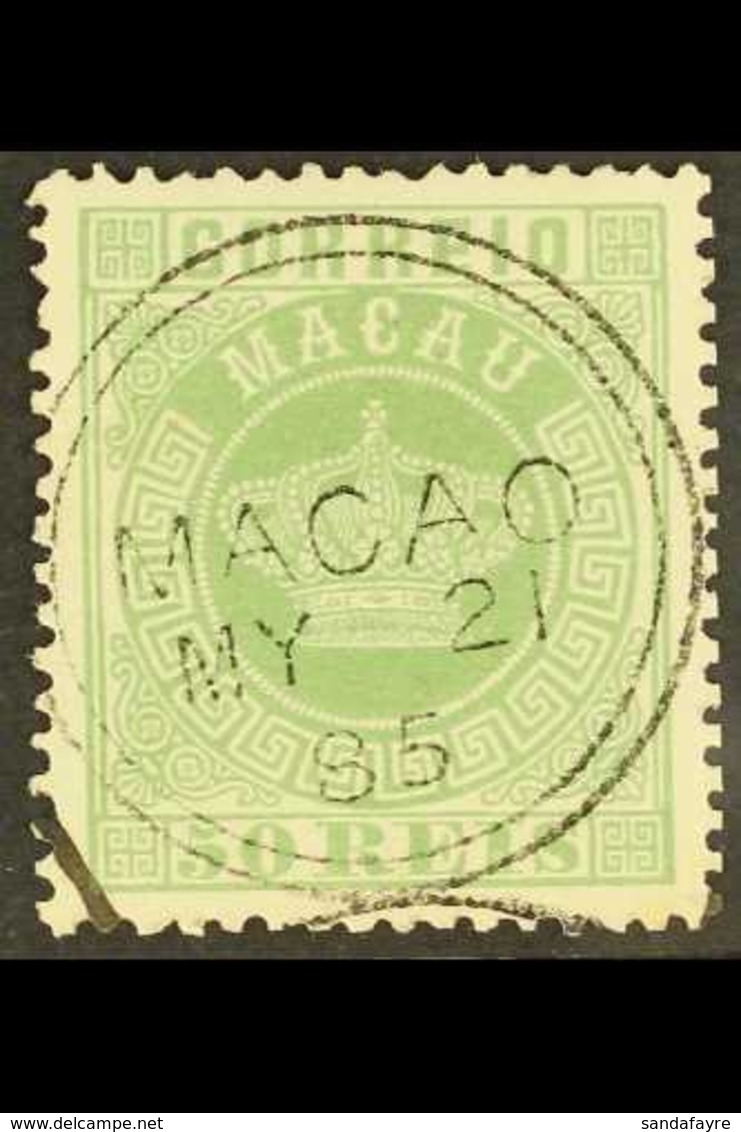 1884 50r Green, "Crown", Perf 13½, SG 15, Very Fine Used. For More Images, Please Visit Http://www.sandafayre.com/itemde - Otros & Sin Clasificación