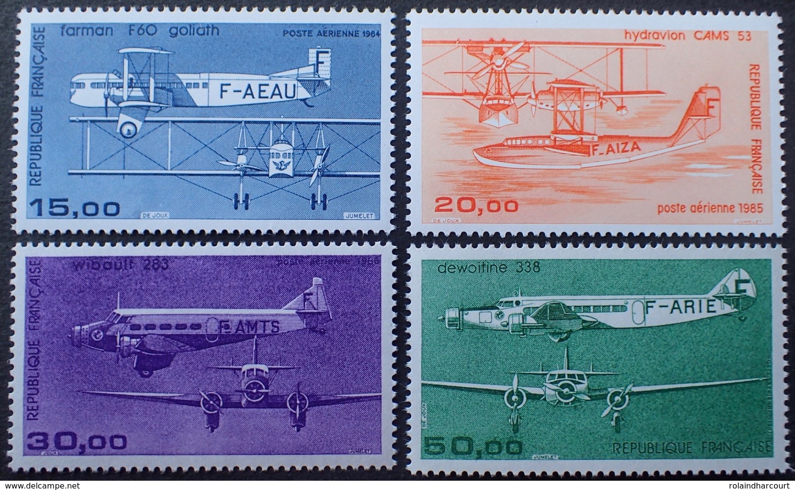 2071 - 1984/1987 - POSTE AERIENNE - SERIE COMPLETE - N°57 à 60 NEUFS** - 1960-.... Neufs