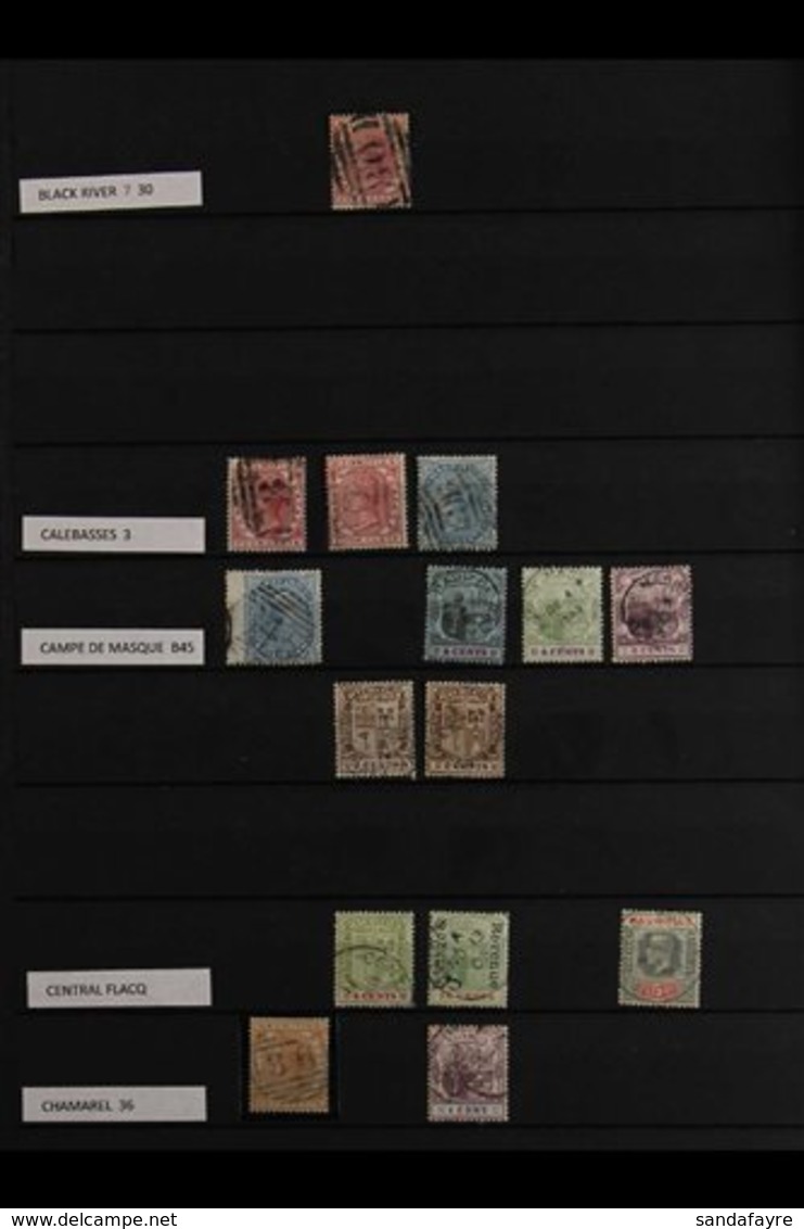 POSTMARKS Good Range Of Different Marks On Stamps To 1920 With A Few To Early QEII, Over 60 Different Offices Seen, Incl - Maurice (...-1967)