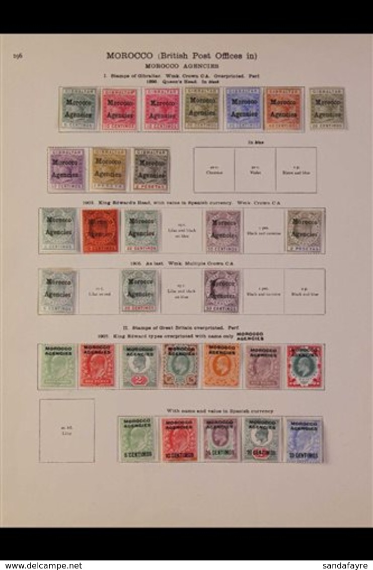 1898-1937 QV TO KGV ALL DIFFERENT MINT COLLECTION On Printed Pages. With Gibraltar Overprinted 1898-1900 Range To 1p, 18 - Sonstige & Ohne Zuordnung