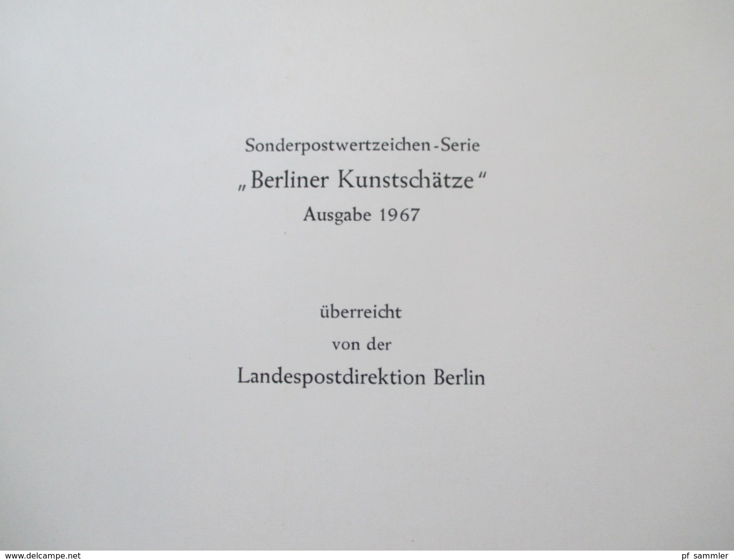 Berlin 1967 und 69 Ministerbücher ?! Sonderpostwertzeichen überreicht von der Landespostdirektion Berlin