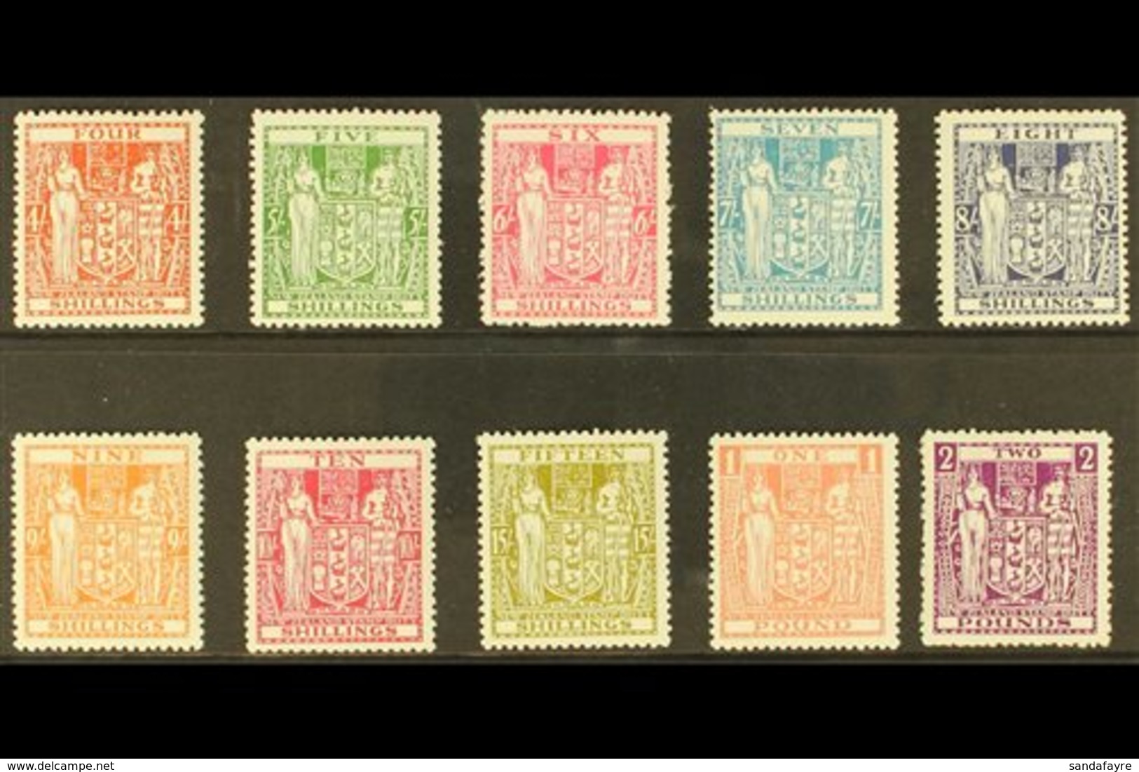 POSTAL FISCALS 1940-58 FINE MINT COLLECTION Presented On A Stock Card That Includes (Wmk Upright) Range With Most Values - Other & Unclassified