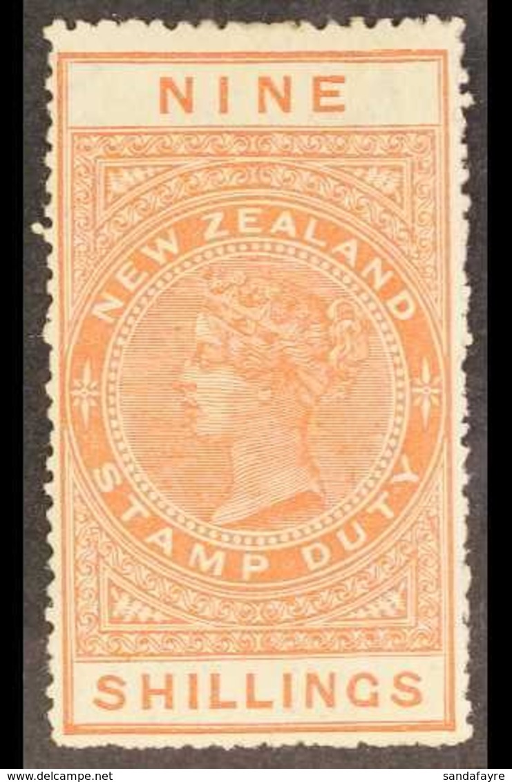 POSTAL FISCAL 1906. 9s Orange, P14, SG F86, Fine Mint For More Images, Please Visit Http://www.sandafayre.com/itemdetail - Other & Unclassified