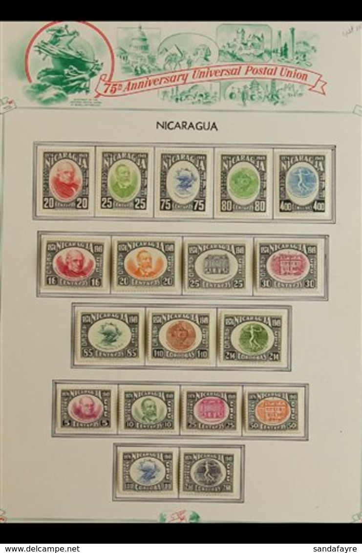 1862-1970's EXTENSIVE ASSEMBLY IN A CARTON A Substantial Mint And Used Assembly Mostly On Old Manila Stock Pages, Includ - Nicaragua