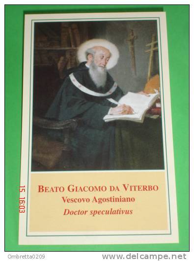 Beato GIACOMO Da VITERBO Convento SS.Trinità - Vescovo Agostiniano - Santino - Santini