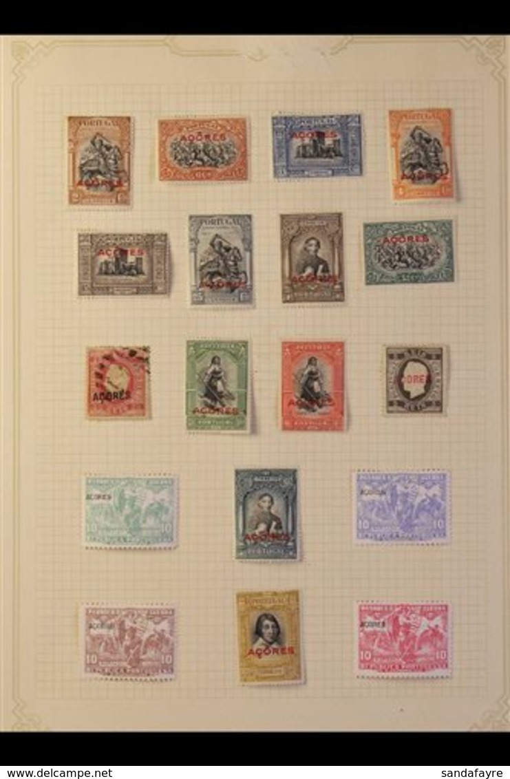 1870's-1950's MINT & USED COLLECTION On Leaves, Includes Azores 1927 Independence Set Mint, Angola, Cape Verde 1913 Vasc - Autres & Non Classés