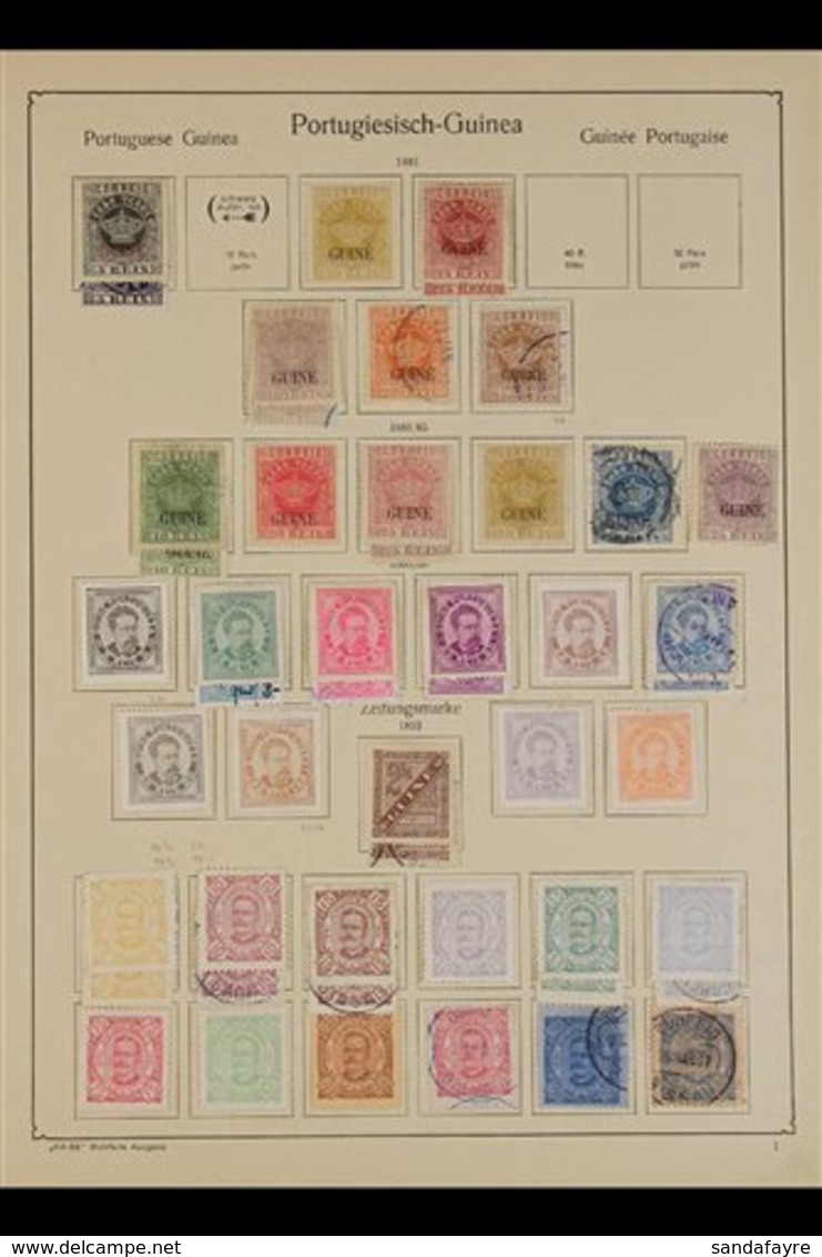 PORTUGUESE GUINEA 1881-1938 Old-time Mint And Used (mostly Fine Fresh Mint) Collection On Printed Pages, Plus Additional - Other & Unclassified