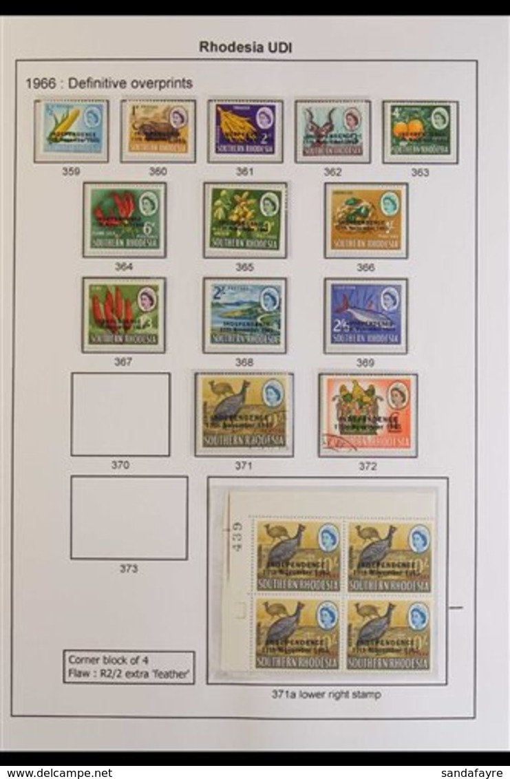 1965 - 1978 COMPREHENSIVE COLLECTION Chiefly Complete Mint Sets Including Independence Ovpt On 10s Corner Block Of 4 Sho - Other & Unclassified