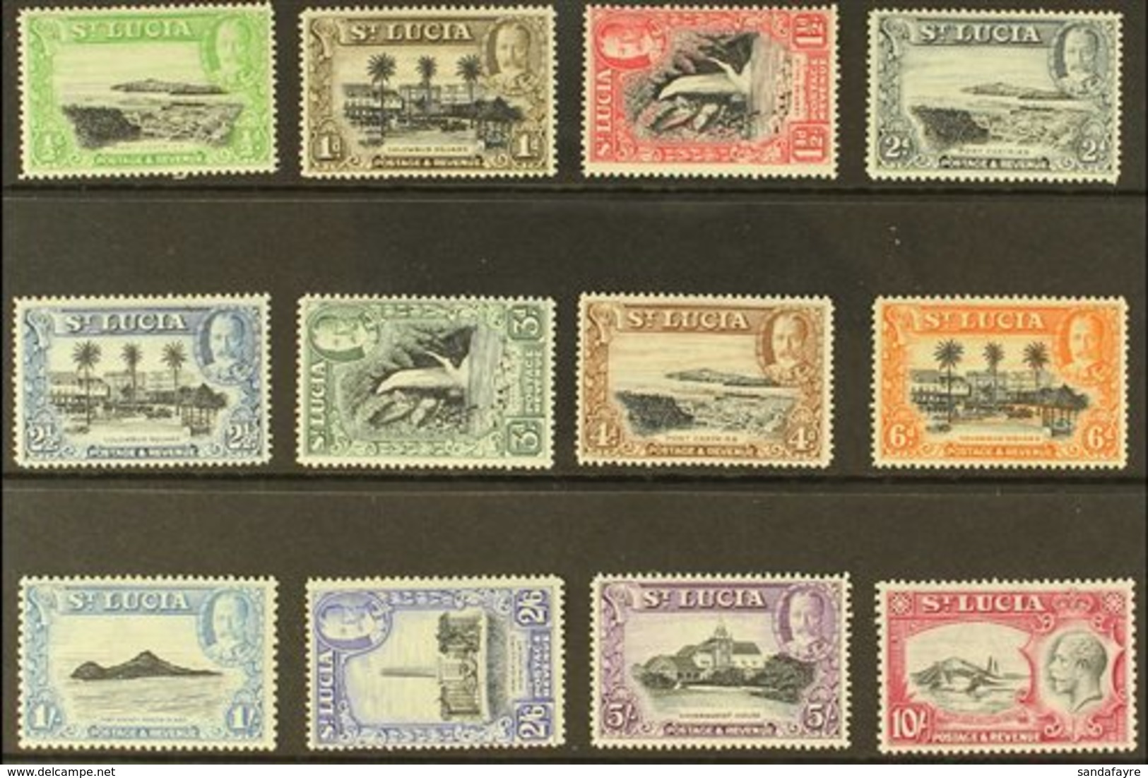 1936 Pictorial Set, SG 113/24, Fine Mint (12 Stamps) For More Images, Please Visit Http://www.sandafayre.com/itemdetails - St.Lucia (...-1978)
