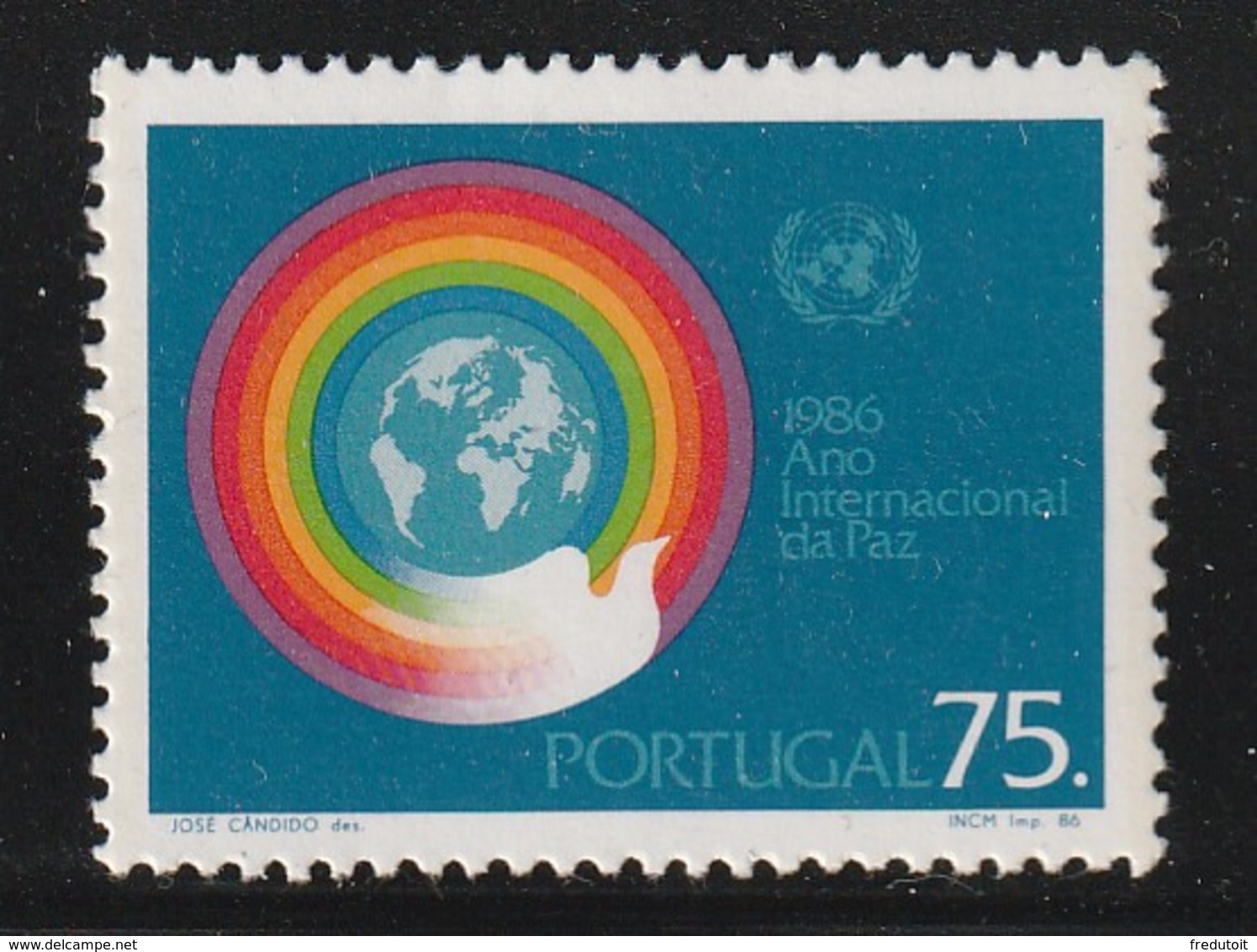 PORTUGAL - N°1656 ** (1986) Paix - Unused Stamps