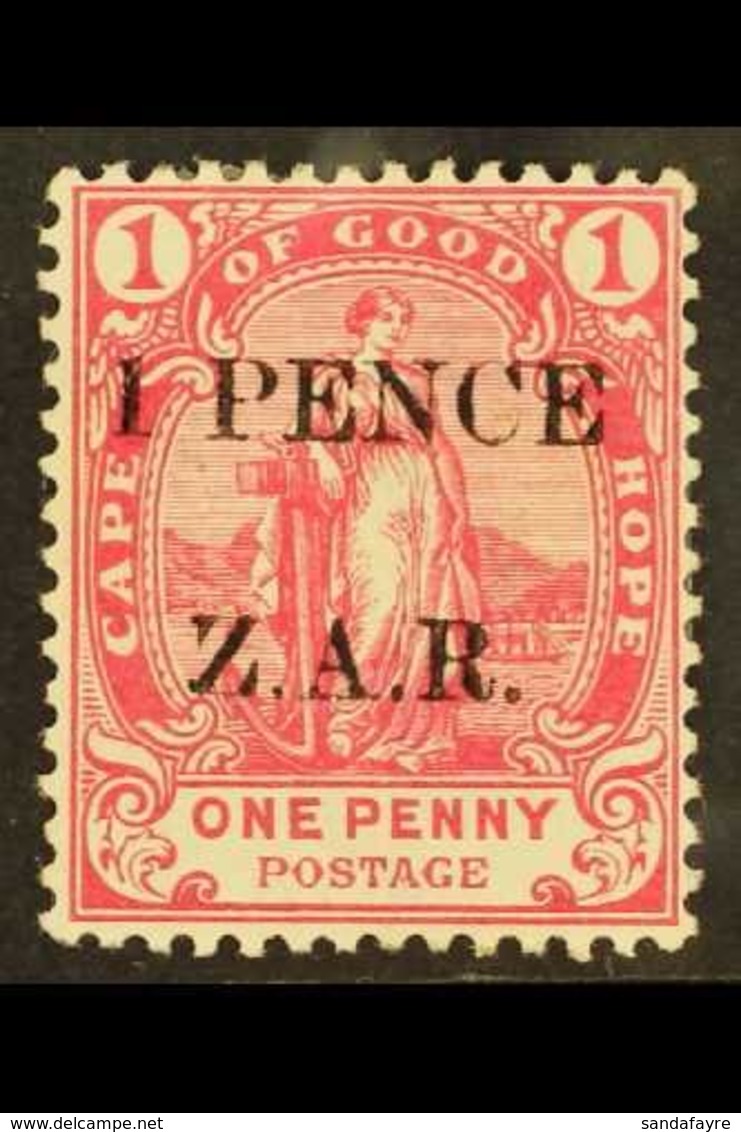 CAPE OF GOOD HOPE VRYBURG Boer Occupation 1899 1 PENCE Rose, SG 2, Mint Large Hinge Remain, Fresh & Attractive For More  - Ohne Zuordnung