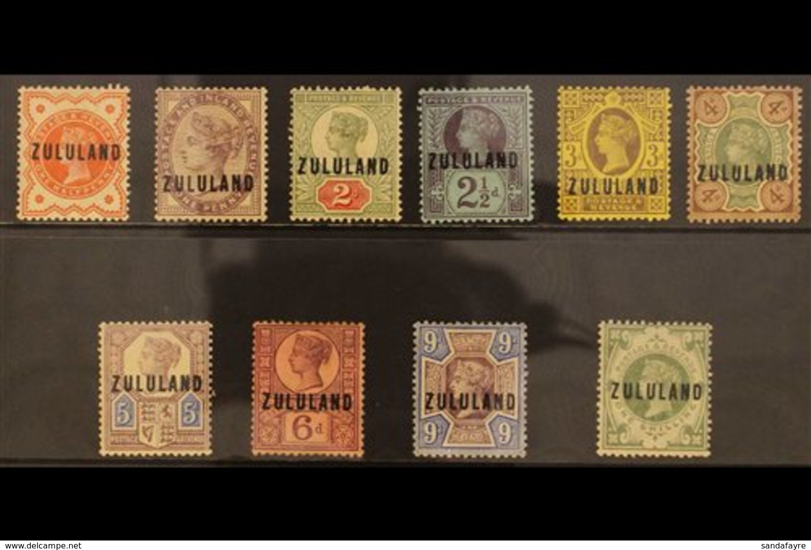 ZULULAND 1888 Set Complete To 1s, SG 1/10, Good To Fine Mint. (10 Stamps) For More Images, Please Visit Http://www.sanda - Unclassified