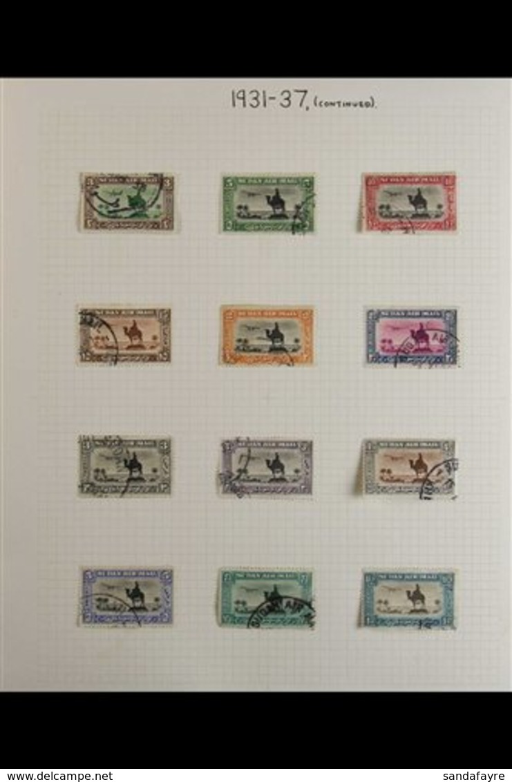 1931-7 AIRMAILS Complete With Both Perf.14 & Perf.11½x12½ Sets, SG 49b/57d, Very Fine Used (20 Stamps). For More Images, - Soudan (...-1951)