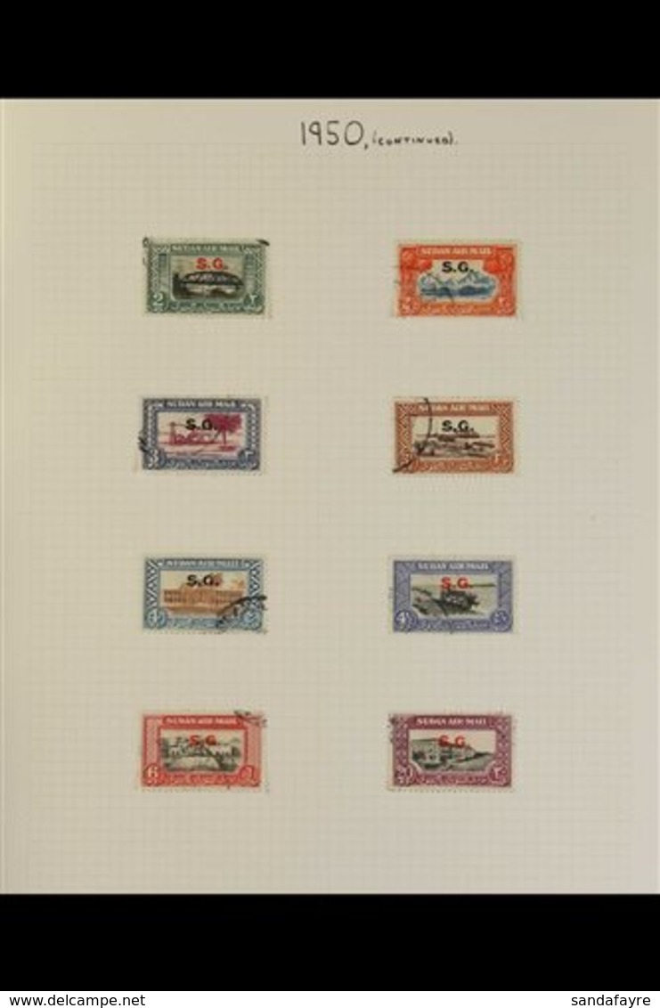 OFFICIALS 1950 & 1951 Sets Complete, SG O59/O66 & O67/O83, Very Fine Used (26 Stamps) For More Images, Please Visit Http - Soudan (...-1951)