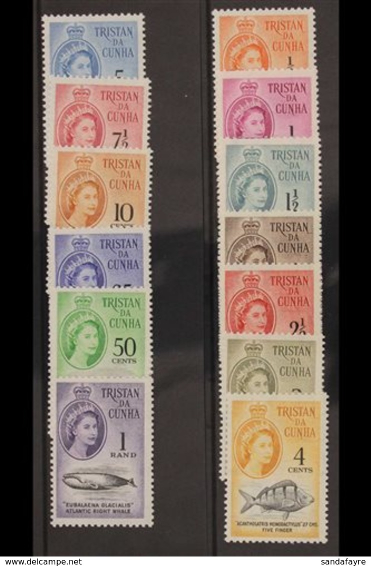 1961 Complete Definitive Set, SG 42/54, Fine Never Hinged Mint. (13 Stamps) For More Images, Please Visit Http://www.san - Tristan Da Cunha