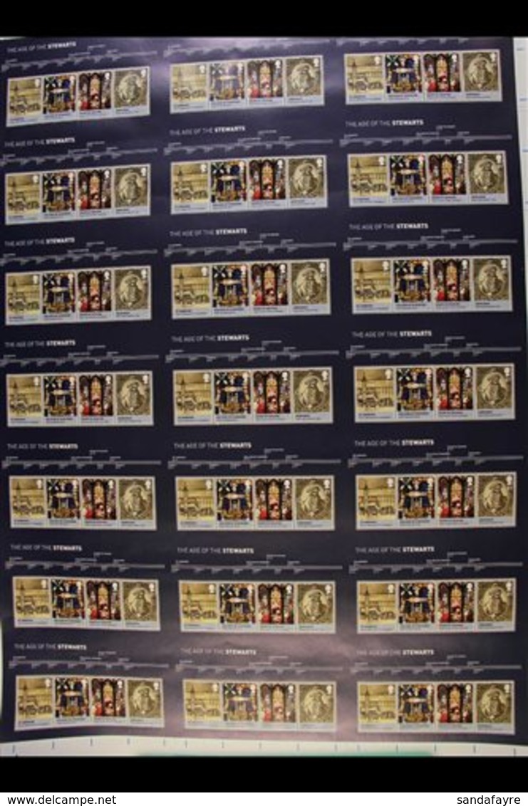 2010 ROYAL MAIL PRESS RELEASE SHEET A Complete Uncut Sheet Of 21 Never Hinged Mint Miniature Sheets For "The Age Of The  - Sonstige & Ohne Zuordnung