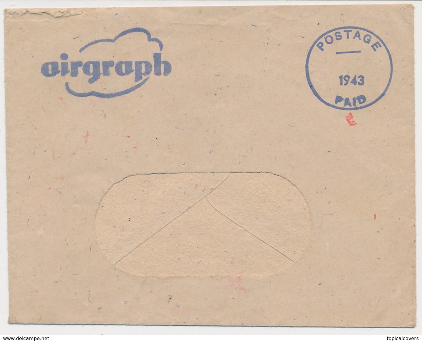 Airgraph British North Africa Forces - GB / UK 1943 (envelope ) Soldiers - Concalescent Hospital - Christmas Greetings - Guerre Mondiale (Seconde)