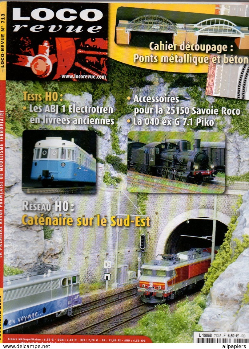 Loco Revue N°713 Pantographes Mobiles Et Sonorisation Pour La 25150 Savoie De Roco - Signalisation Ferroviaire... - Anglais