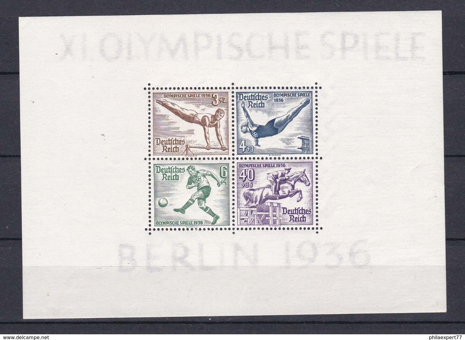 Deutsches Reich - 1936 - Michel Nr. Block 5 - Ungebr. - 50 Euro - Ungebraucht